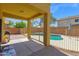 Backyard featuring a covered patio and a fenced-in pool at 2519 W Burgess Ln, Phoenix, AZ 85041