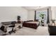 Bedroom with modern decor, carpet, window and desk area at 286 E Raleigh Dr, Chandler, AZ 85286
