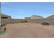 A gravel backyard with a block wall, space for gardening, and room for recreation at 30777 W Whitton Ave, Buckeye, AZ 85396