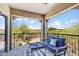 Relaxing balcony features comfortable seating and a view of desert landscape at 3935 E Rough Rider Rd # 1039, Phoenix, AZ 85050