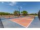 Community pickleball courts with nets and fences for outdoor activities at 5240 E Gummite Dr, San Tan Valley, AZ 85143