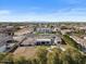 Stunning aerial view of the home, vast property, luxury amenities, and picturesque neighborhood at 5827 S Marin Ct, Gilbert, AZ 85298