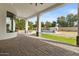 The backyard features a covered patio, pool, and ample space for entertaining at 5827 S Marin Ct, Gilbert, AZ 85298