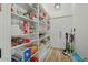 Well-organized pantry with ample shelving and storage space, ensuring everything is easily accessible at 5827 S Marin Ct, Gilbert, AZ 85298