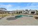 Resort-style pool and spa area features a unique geometric design, patio, and lounging space at 5827 S Marin Ct, Gilbert, AZ 85298