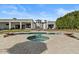 Relaxing backyard pool with surrounding patio and a cozy lounge area perfect for entertaining guests at 5827 S Marin Ct, Gilbert, AZ 85298