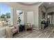 Inviting sitting area with views of the backyard and swimming pool at 5827 S Marin Ct, Gilbert, AZ 85298