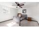 Bedroom with carpet, natural light, and a gray bed frame at 8132 E 3Rd Ave, Mesa, AZ 85208