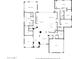 Detailed floor plan showcasing the layout of the home, including bedrooms, living areas, and garage at 8725 E Menlo Cir, Mesa, AZ 85207