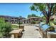 Community features include outdoor grill, barbecue area, seating, and a gazebo by the pool at 9451 E Becker Ln # 1051, Scottsdale, AZ 85260