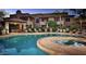 Large pool and in-ground hot tub offer residents a relaxing place to cool off at 9451 E Becker Ln # 1051, Scottsdale, AZ 85260