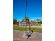 Metal giraffe sculpture in a park-like setting with native plants at 15816 E Eagle Crest Rd, Fountain Hills, AZ 85268