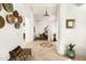 Hallway with decorative tile, arched doorways and decorative walls, creating a bright and open feel at 15816 E Eagle Crest Rd, Fountain Hills, AZ 85268