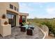 A spacious patio offers outdoor seating with a view of desert landscapes, perfect for relaxing and entertaining at 15816 E Eagle Crest Rd, Fountain Hills, AZ 85268