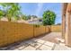 Private backyard with block wall and stone landscaping at 1836 N Stapley Dr # 191, Mesa, AZ 85203