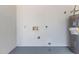A utility room featuring white walls, painted floor, and a hot water tank at 22615 N 31St Dr, Phoenix, AZ 85027