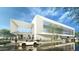 Modern building exterior with expansive windows and street parking at 3650 E Laurel Ln, Phoenix, AZ 85028