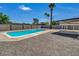 An inviting pool in a fenced backyard with easy access to the house at 3650 E Laurel Ln, Phoenix, AZ 85028