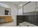 Bathroom featuring shower, vanity, and updated fixtures at 863 S Del Rancho --, Mesa, AZ 85208