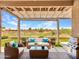 Spacious covered patio overlooks the golf course, featuring outdoor furniture at 11547 W King Snake Ct, Surprise, AZ 85378