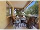 Cozy outdoor patio with comfortable seating, perfect for relaxing and entertaining guests at 20638 W Main St, Buckeye, AZ 85396