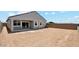 A spacious backyard, ready for landscaping and outdoor living, with ample potential for personalization at 2276 W Starfire Ave, Apache Junction, AZ 85120