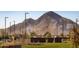 View of the community basketball court with mountain backdrop, offering residents outdoor recreational space at 3279 W Molino Rd, San Tan Valley, AZ 85144