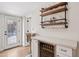 Chic bar area with a wine fridge, open shelving, and plenty of space for entertaining at 4320 N 35Th St, Phoenix, AZ 85018