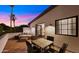 Relaxing balcony with comfortable seating, a dining area, and a scenic view, perfect for outdoor living at 4824 E Hummingbird Ln, Paradise Valley, AZ 85253