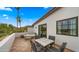 Relaxing patio space for outdoor dining and lounging with mountain views at 4824 E Hummingbird Ln, Paradise Valley, AZ 85253