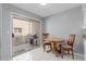 Bright breakfast nook featuring a sliding glass door with access to the patio and outdoor grill at 520 N Stapley Dr # 117, Mesa, AZ 85203