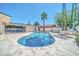 Backyard showcasing a sparkling pool with travertine deck, perfect for relaxation and outdoor entertainment at 8525 E Vía De Los Libros --, Scottsdale, AZ 85258