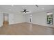 Spacious bedroom with recessed lighting, ceiling fan, and large windows at 8525 E Vía De Los Libros --, Scottsdale, AZ 85258