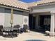 The outdoor patio features comfortable seating, perfect for al fresco dining and relaxation at 15753 W Kino Dr, Surprise, AZ 85374
