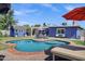 Stunning backyard with inground pool, patio area, shed, and well-maintained landscaping at 1639 W Indianola Ave, Phoenix, AZ 85015