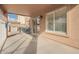 Covered patio with an exterior view, offering a relaxing space for outdoor lounging and entertainment at 22672 W Solano Dr, Buckeye, AZ 85326