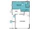 Floor plan showing guest suite, foyer, 2-car garage and optional kitchenette at 613 W Winchester Dr, Chandler, AZ 85286