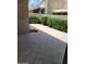 Private back patio surrounded by manicured landscaping and mature trees at 7914 E Bonita Dr, Scottsdale, AZ 85250