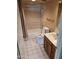 Cozy bathroom with a shower-tub combo and a single-sink vanity at 7914 E Bonita Dr, Scottsdale, AZ 85250