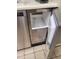 Stainless steel ice maker with convenient door and ice storage at 7914 E Bonita Dr, Scottsdale, AZ 85250