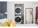 Modern laundry room includes stacked washer and dryer for added convenience at 1225 E Medlock Dr # 206, Phoenix, AZ 85014