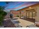 Charming covered patio with a fan, perfect for outdoor entertaining at 2055 N 56Th St # 15, Mesa, AZ 85215