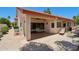 Charming covered patio for enjoying the outdoor space with a BBQ grill at 2055 N 56Th St # 15, Mesa, AZ 85215