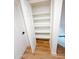 Hall closet with shelving at 225 N Standage -- # 45, Mesa, AZ 85201