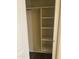 Walk-in closet with shelves for additional storage at 23317 N Arrellaga Dr, Sun City West, AZ 85375