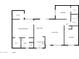 Detailed floorplan showcasing the layout of the home, including bedrooms, bathrooms, kitchen, and living spaces at 2614 E Obregon St, Tempe, AZ 85288