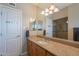 Full bathroom features granite counters, vanity, and walk-in shower at 3600 N 5Th Ave # 302, Phoenix, AZ 85013