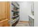 Walk-in pantry with ample shelving for storage at 7482 S Mccormick Way, Queen Creek, AZ 85142