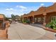 Expansive backyard patio area with lush landscaping, perfect for outdoor entertaining and relaxation at 9435 E Hobart Cir, Mesa, AZ 85207