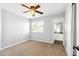 Bedroom with neutral walls and carpet, and a ceiling fan at 3641 E Park Ave, Phoenix, AZ 85044